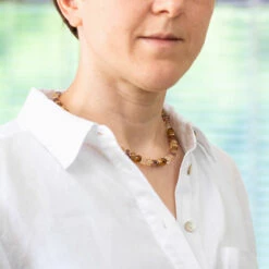 Carrie Elspeth Sandstone Cubes Full Necklace -gifts shop carrie elspeth n1798 necklace lifestyle 1