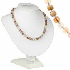 Carrie Elspeth Sandstone Cubes Full Necklace