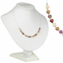 Carrie Elspeth Gold Hearts Links Necklace