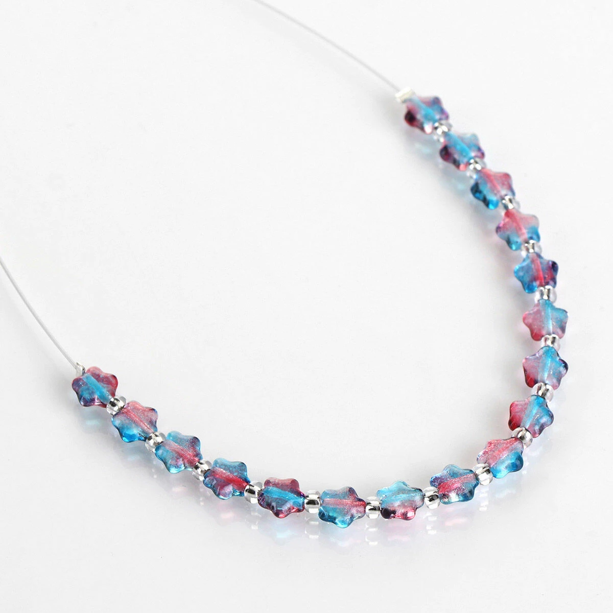 Carrie Elspeth Blue & Pink Twinkles Links Necklace 2 Carrie Elspeth Blue & Pink Twinkles Links Necklace - Image 2