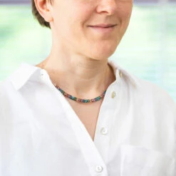 Carrie Elspeth Rainbow Shimmer Drums Links Necklace 8 Carrie Elspeth Rainbow Shimmer Drums Links Necklace -gifts shop carrie elspeth n1811 necklace lifestyle 1