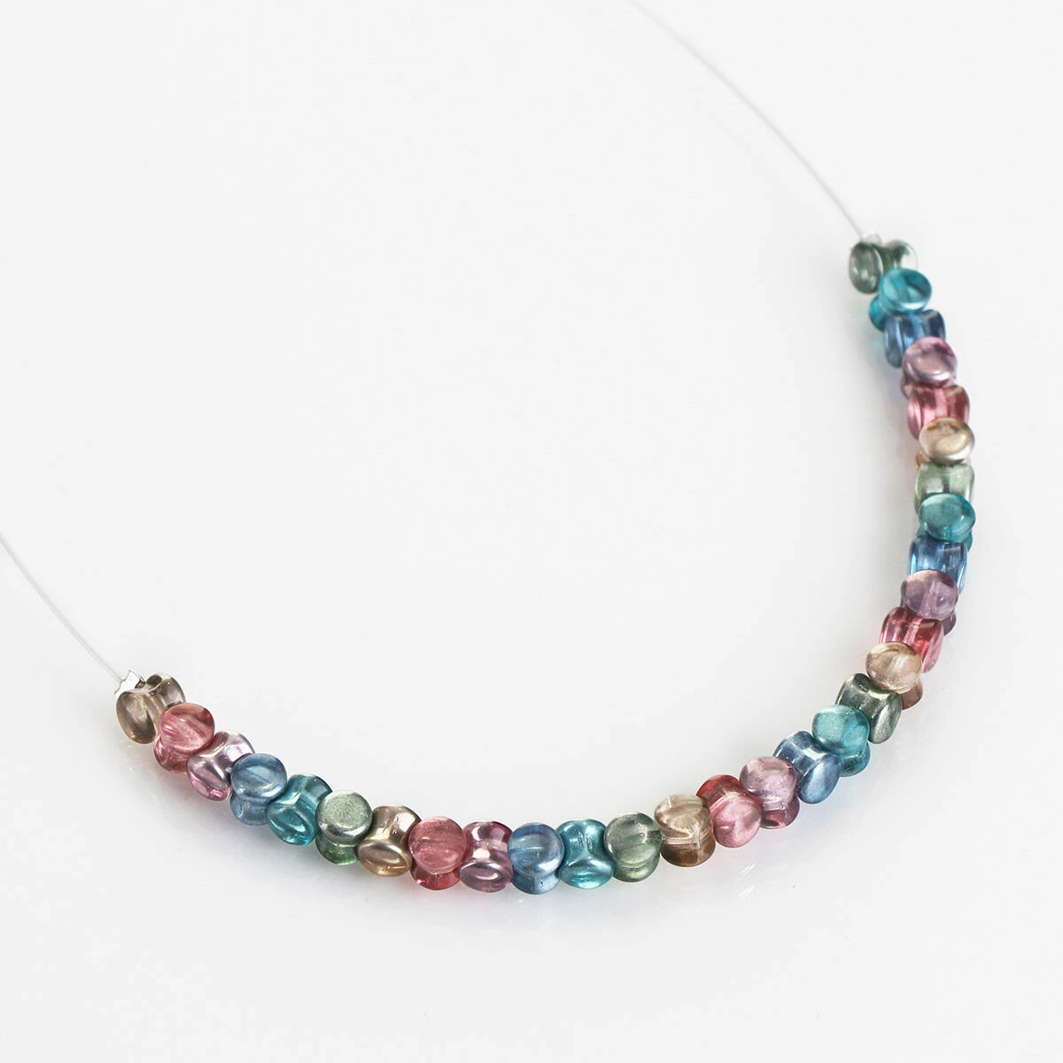 Carrie Elspeth Rainbow Shimmer Drums Links Necklace 2 Carrie Elspeth Rainbow Shimmer Drums Links Necklace - Image 2