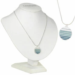 Carrie Elspeth Cool Enamel Sunset Pendant Necklace