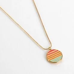Carrie Elspeth Warm Enamel Sunset Pendant Necklace 10 Carrie Elspeth Warm Enamel Sunset Pendant Necklace -gifts shop carrie elspeth n1814 necklace 1