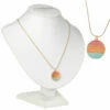 Carrie Elspeth Warm Enamel Sunset Pendant Necklace