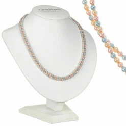 Carrie Elspeth Multi Pearl Double Strand Necklace