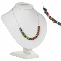 Carrie Elspeth Rainbow Shell Links Necklace