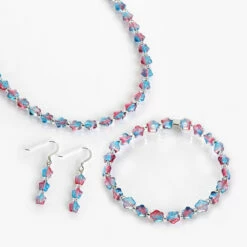 Carrie Elspeth Blue & Pink Twinkles Full Necklace 9 Carrie Elspeth Blue & Pink Twinkles Full Necklace -gifts shop carrie elspeth set 1806 2
