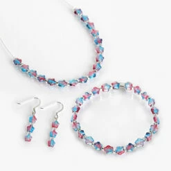 Carrie Elspeth Blue & Pink Twinkles Links Necklace 9 Carrie Elspeth Blue & Pink Twinkles Links Necklace -gifts shop carrie elspeth set 1807