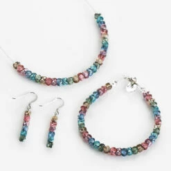 Carrie Elspeth Rainbow Shimmer Drums Earrings -gifts shop carrie elspeth set 1811 1
