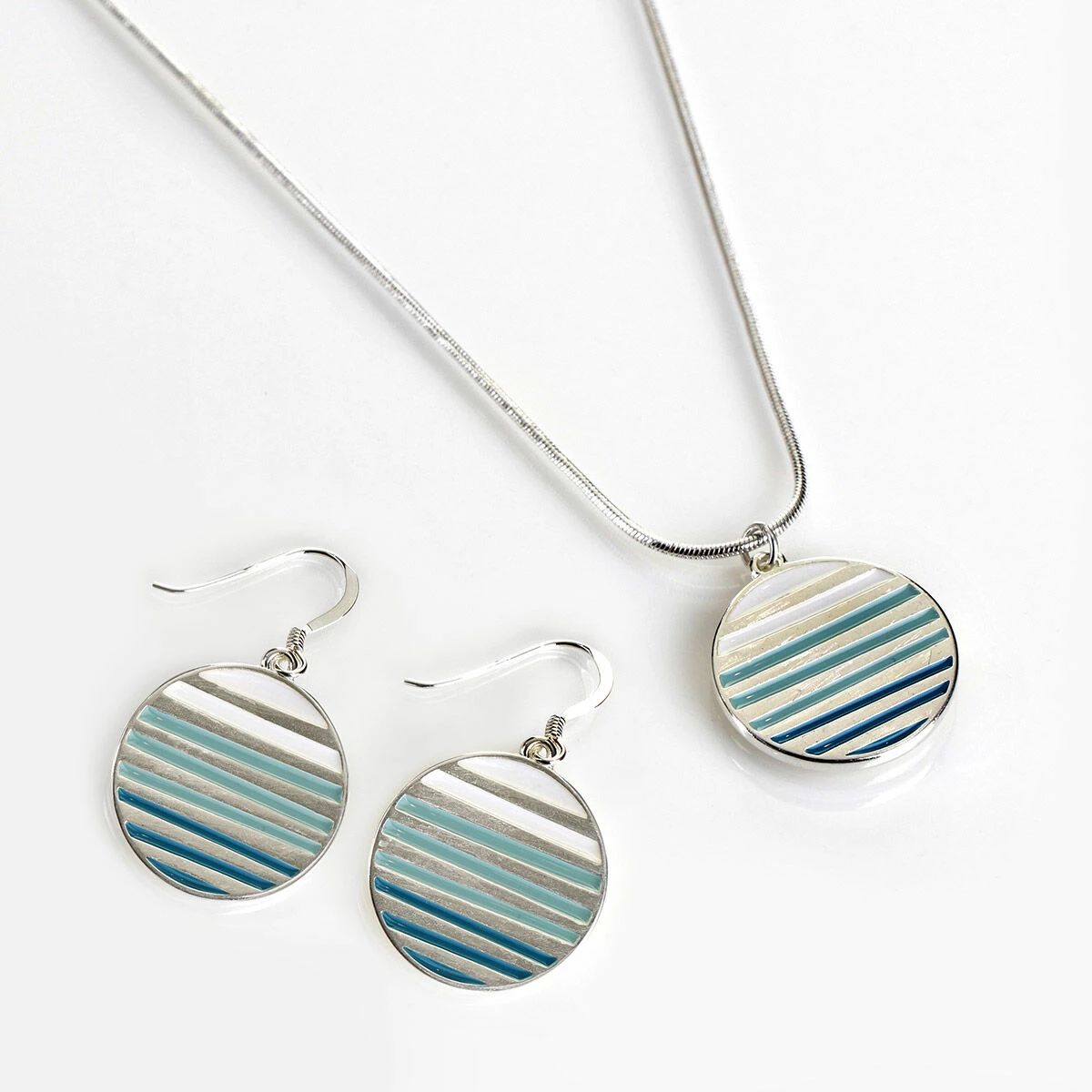 Carrie Elspeth Cool Enamel Sunset Pendant Necklace 6 Carrie Elspeth Cool Enamel Sunset Pendant Necklace - Image 6