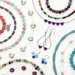 Carrie Elspeth Brushed Silver Hearts Necklace 9 Carrie Elspeth Brushed Silver Hearts Necklace -gifts shop carrie elspeth spring 2019 range 02 31