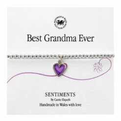 Carrie Elspeth Best Grandma Ever Sentiment Bracelet