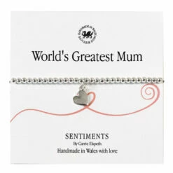 Carrie Elspeth World’s Greatest Mum Sentiment Bracelet