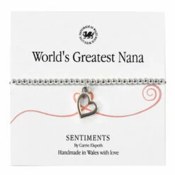 Carrie Elspeth World’s Greatest Nana Sentiment Bracelet