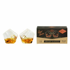 Gentlemen's Hardware Set Of Two Rocking Whisky Glasses 5 Gentlemen's Hardware Set Of Two Rocking Whisky Glasses -gifts shop design works collective gen144 gentlemens hardware rock and roll whisky glasses 3 1