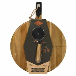 Gentlemen's Hardware Pizza Cutter & Serving Board -gifts shop design works collective gen157 gentlemens hardware pizza cutter and serving board 2