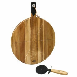Gentlemen's Hardware Pizza Cutter & Serving Board -gifts shop design works collective gen157 gentlemens hardware pizza cutter and serving board 3