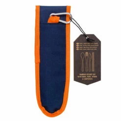 Gentlemen's Hardware Travel Bamboo Cutlery Set -gifts shop designworks gen639 gentlemens hardware travel bamboo cutlery set 2