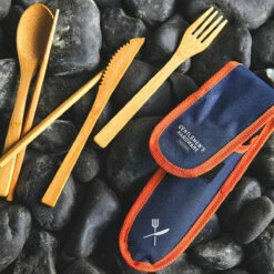 Gentlemen's Hardware Travel Bamboo Cutlery Set