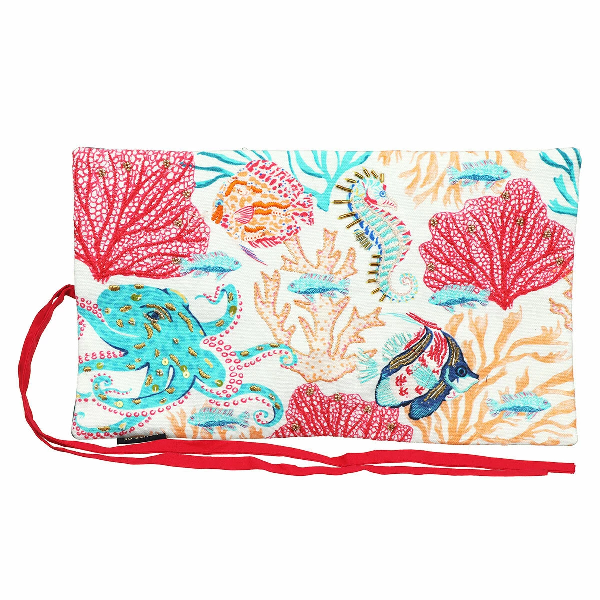 House Of Disaster Coral Sealife Jewellery Roll 3 House Of Disaster Coral Sealife Jewellery Roll - Image 3