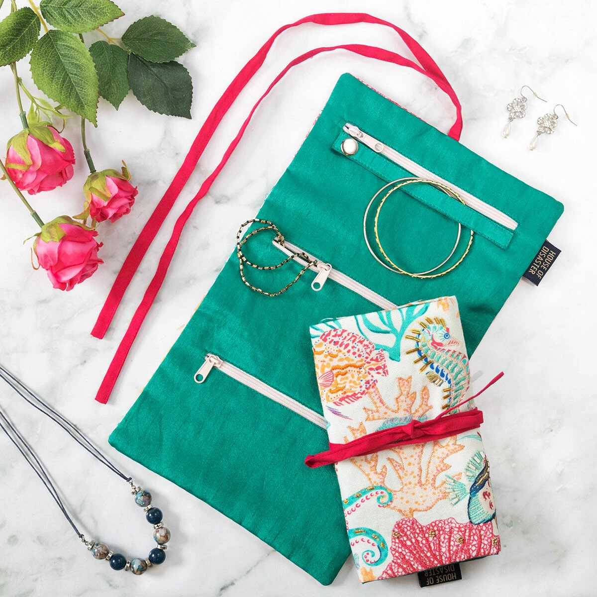 House Of Disaster Coral Sealife Jewellery Roll 6 House Of Disaster Coral Sealife Jewellery Roll - Image 6