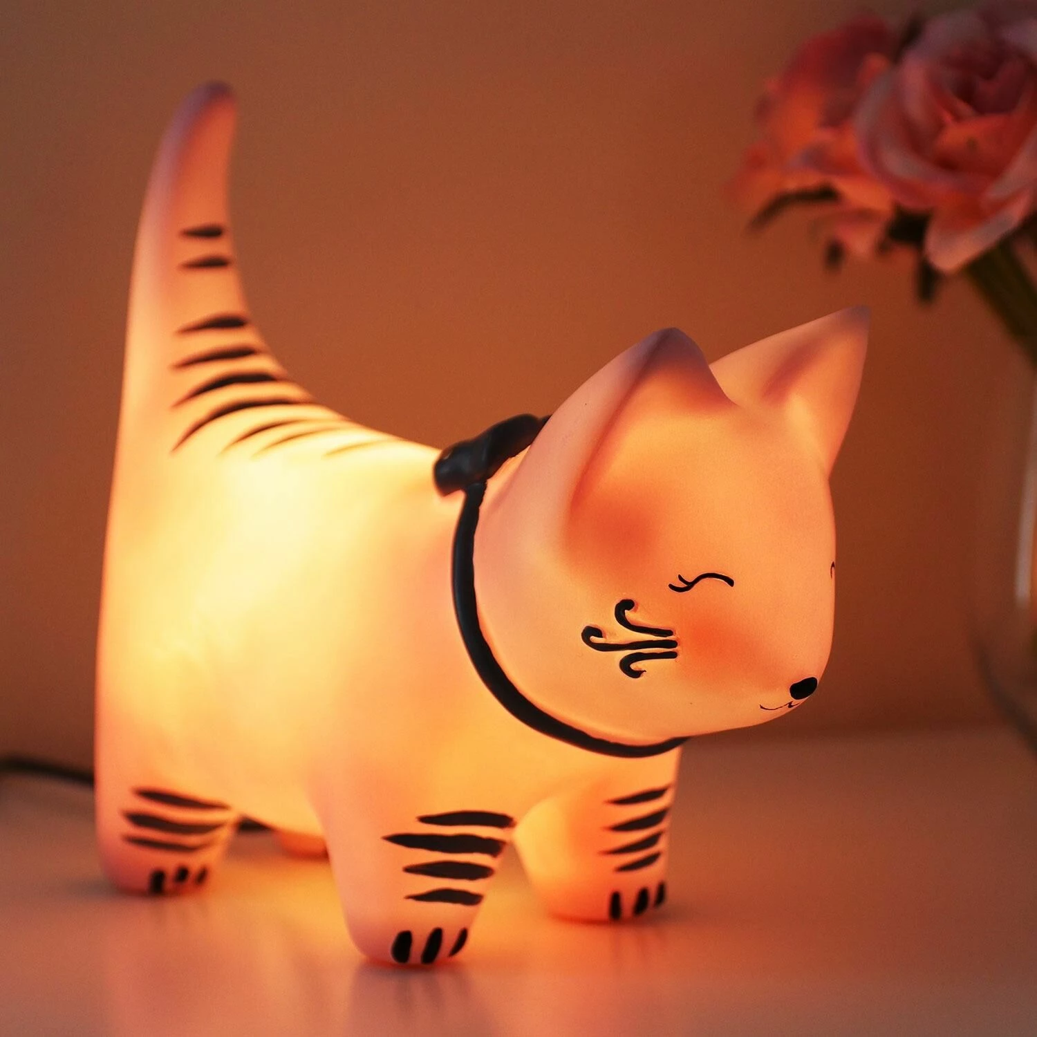 House Of Disaster Large Cat With Bow Tie Lamp 1 House Of Disaster Large Cat With Bow Tie Lamp