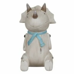 House Of Disaster Wood Effect Sitting Triceratops Light -gifts shop disaster designs gbrwoodtrisit wood effect sitting tirceratops light 03