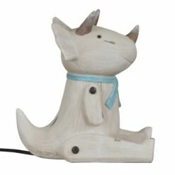 House Of Disaster Wood Effect Sitting Triceratops Light -gifts shop disaster designs gbrwoodtrisit wood effect sitting tirceratops light 04