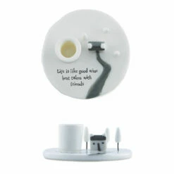 East Of India Life Is Like Wine Candle Holder