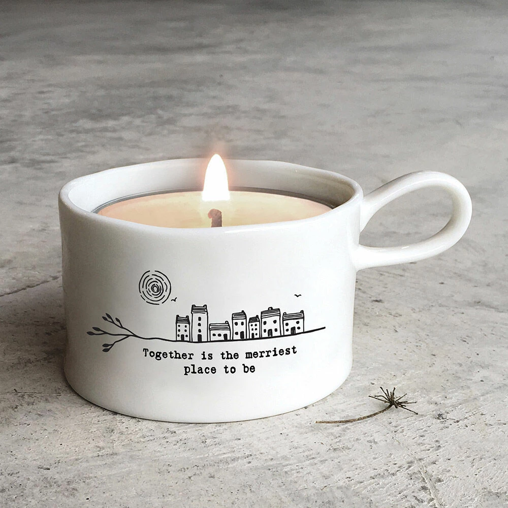 East Of India ‘Together Merriest’ Handled Candle Holder 3 East Of India ‘Together Merriest’ Handled Candle Holder - Image 3