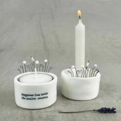 East Of India Happiness Lives Inside Candle And Tealight Holder -gifts shop east of india eoi 5740 happiness lives inside candle and tealight holder 3
