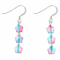 Carrie Elspeth Blue & Pink Twinkles Earrings