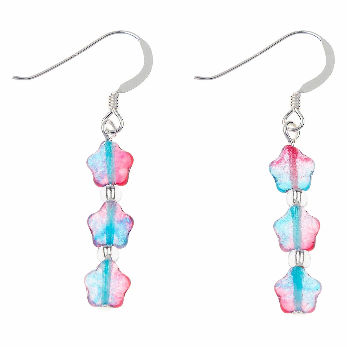 Carrie Elspeth Blue & Pink Twinkles Earrings 1 Carrie Elspeth Blue & Pink Twinkles Earrings
