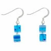Carrie Elspeth Sky Blue Millefiori Cubes Earrings