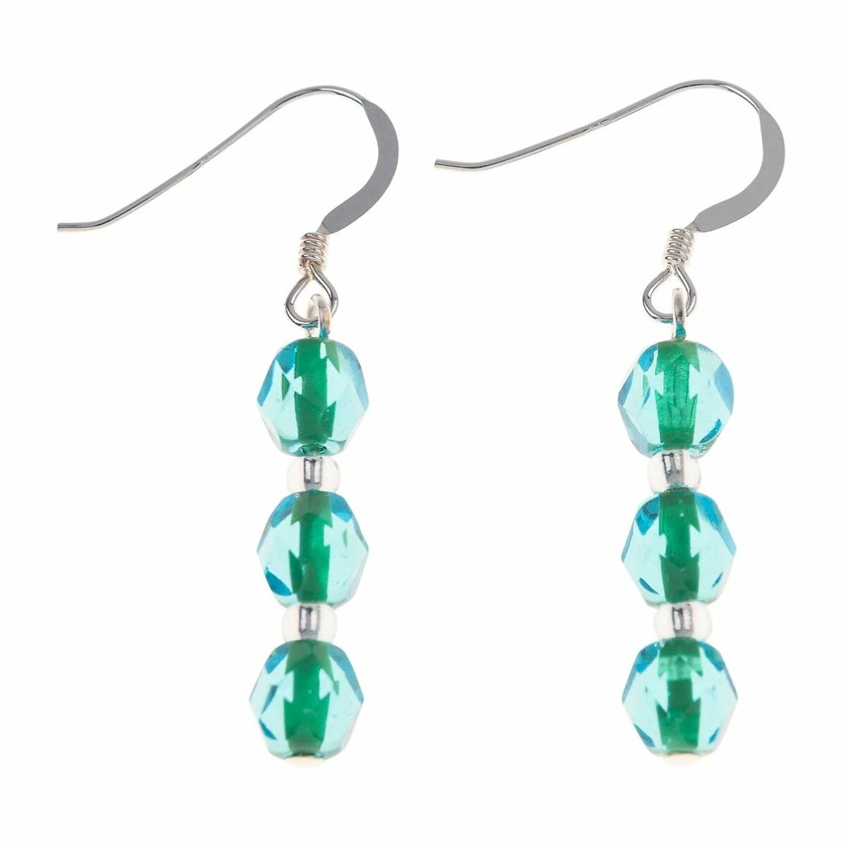 Carrie Elspeth Teal & Green Filaments Earrings 1 Carrie Elspeth Teal & Green Filaments Earrings
