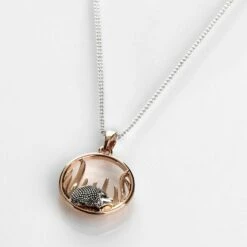 Equilibrium Country Hedgehog Round Two Tone Necklace