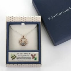Equilibrium Country Hedgehog Round Two Tone Necklace -gifts shop equilibrium 299225 country hedgehog round two tone necklace 2
