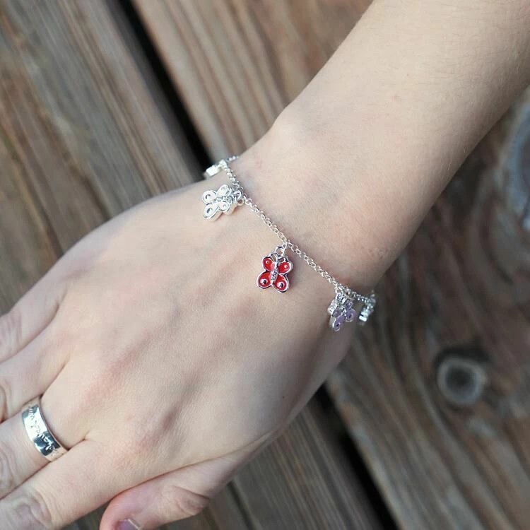 Equilibrium Girls Butterfly Charm Bracelet 2 Equilibrium Girls Butterfly Charm Bracelet - Image 2