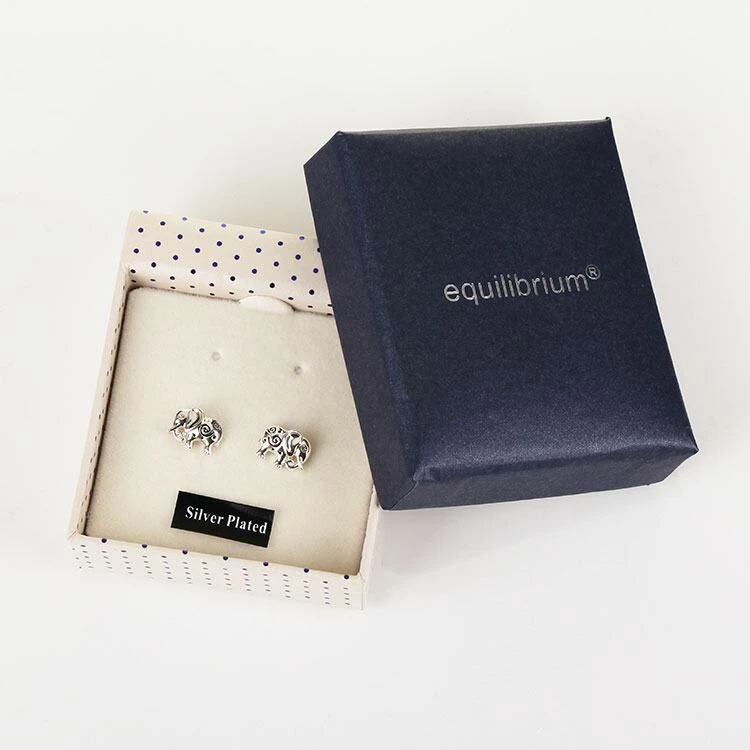 Equilibrium Silver Swirly Elephant Earrings 2 Equilibrium Silver Swirly Elephant Earrings - Image 2