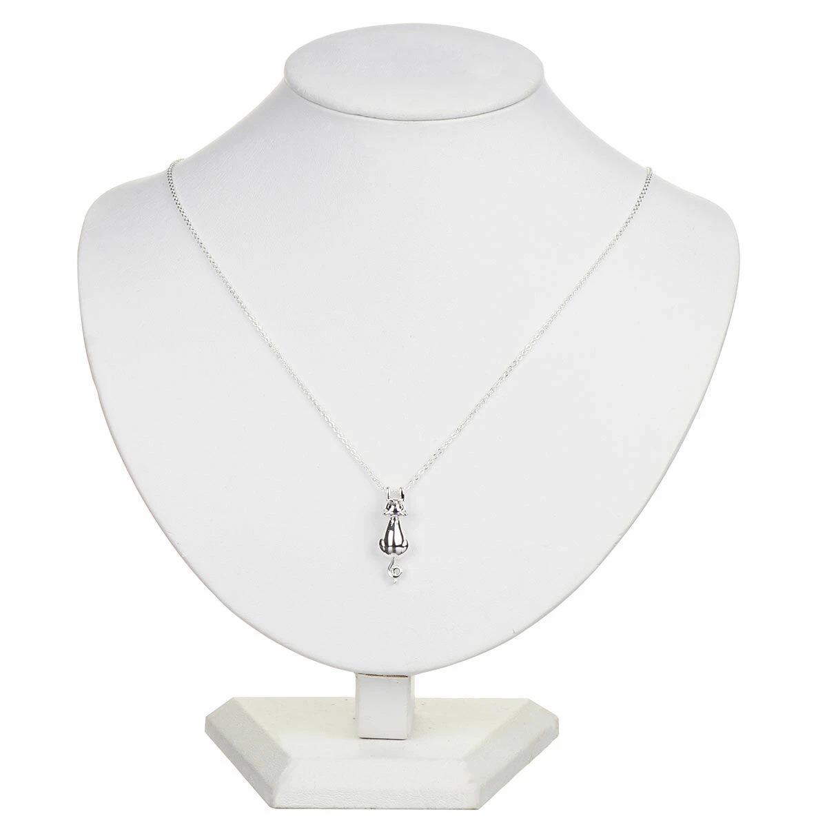 Equilibrium Silver Plated Hanging Cat Necklace 3 Equilibrium Silver Plated Hanging Cat Necklace - Image 3