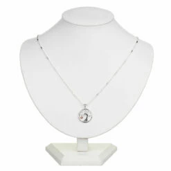 Equilibrium Two Tone Tree Dangly Heart Necklace -gifts shop equilibrium necklaces 209661 two tone tree dangly heart necklace 01 bust copy