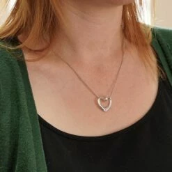 Equilibrium Pink Diamante Heart Necklace 5 Equilibrium Pink Diamante Heart Necklace -gifts shop equilibrium pink diamante heart necklace 9480 image04