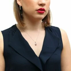 Equilibrium Two Tone Rose Gold Heart And Silver Kiss Necklace 5 Equilibrium Two Tone Rose Gold Heart And Silver Kiss Necklace -gifts shop equilibruim 279639 rose necklace lifestyle