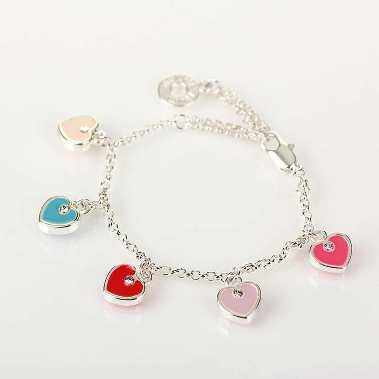 Equilibrium Girls Heart Charm Bracelet 1 Equilibrium Girls Heart Charm Bracelet