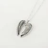 Equilibrium Clear 3D Guardian Angel Wings Necklace