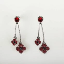 Equilibrium Double Poppy Earrings