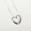 Equilibrium Clear Diamante Heart Necklace