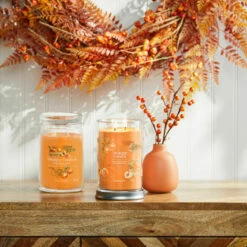 Yankee Candle Farm Fresh Peach Signature Large Tumbler Candle -gifts shop farm fresh peach signature collection lifestyle 2
