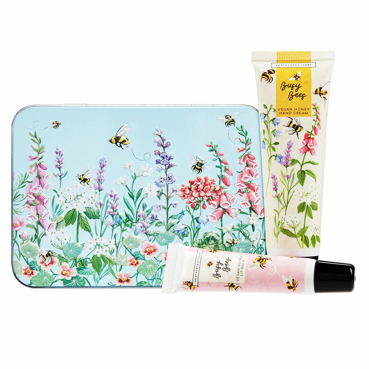 Heathcote & Ivory Busy Bees Hand & Lip Tin 1 Heathcote & Ivory Busy Bees Hand & Lip Tin